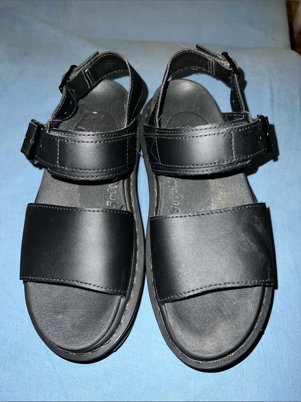 Doc Martens Platform Black Sandal Women’s 7